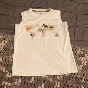 Gymboree boys size 7 embroidered animal shirt
